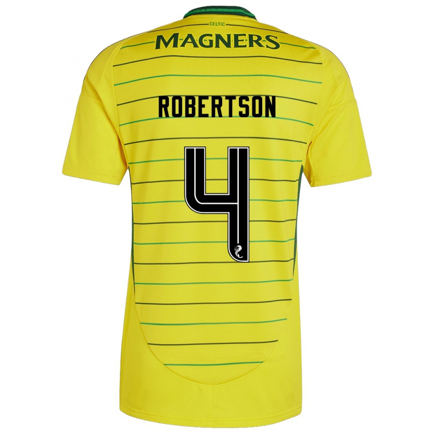 Enfant Football Maillot Lisa Robertson #4 Jaune Tenues Extérieur 2024/25