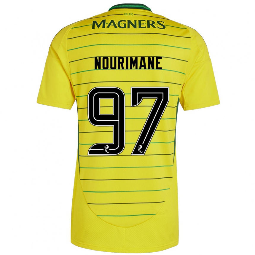 Enfant Football Maillot Addi Nourimane #97 Jaune Tenues Extérieur 2024/25