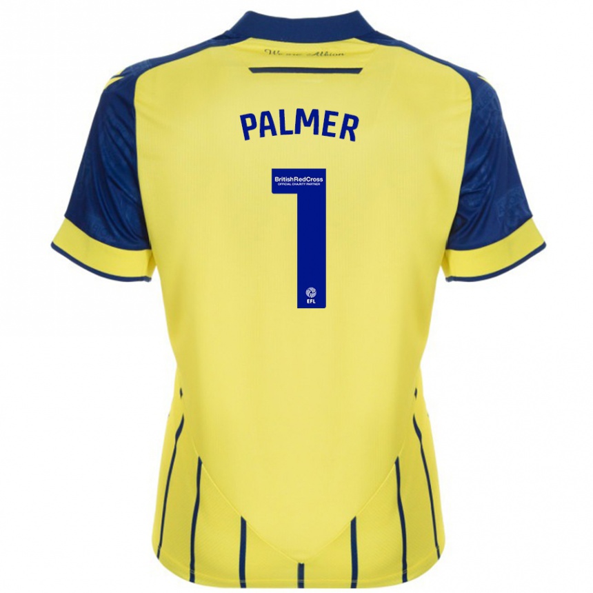 Enfant Football Maillot Alex Palmer #1 Jaune Bleu Tenues Extérieur 2024/25