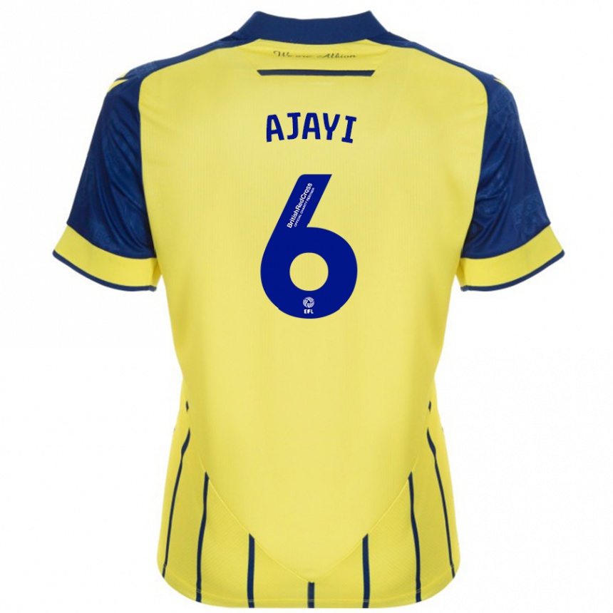 Enfant Football Maillot Semi Ajayi #6 Jaune Bleu Tenues Extérieur 2024/25