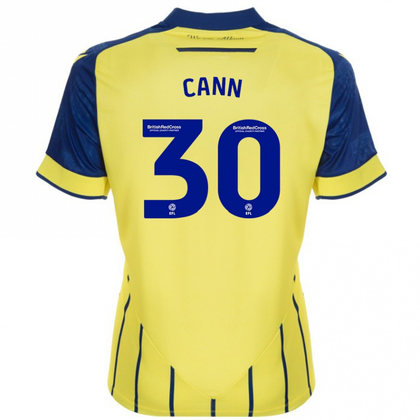 Enfant Football Maillot Ted Cann #30 Jaune Bleu Tenues Extérieur 2024/25