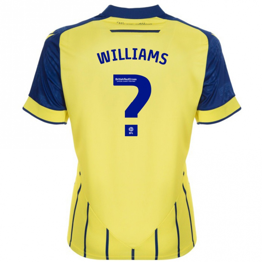 Enfant Football Maillot Alex Williams #0 Jaune Bleu Tenues Extérieur 2024/25