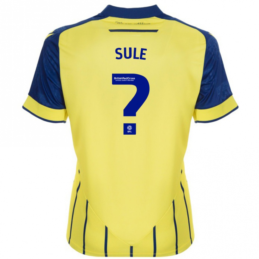 Enfant Football Maillot Eseosa Sule #0 Jaune Bleu Tenues Extérieur 2024/25