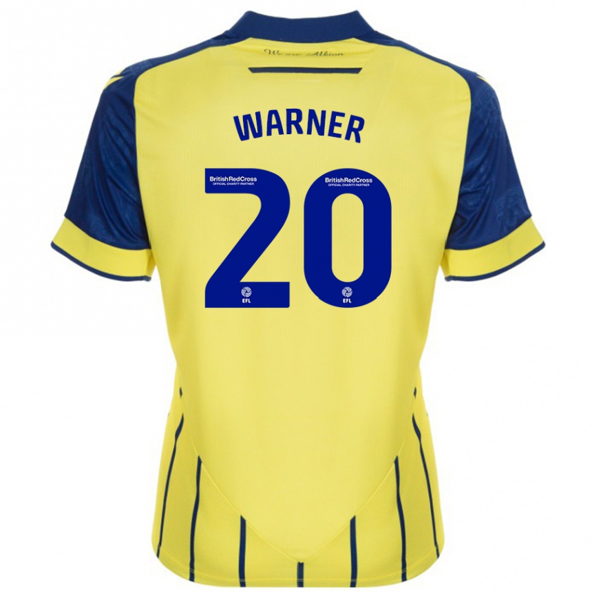 Enfant Football Maillot Phoebe Warner #20 Jaune Bleu Tenues Extérieur 2024/25