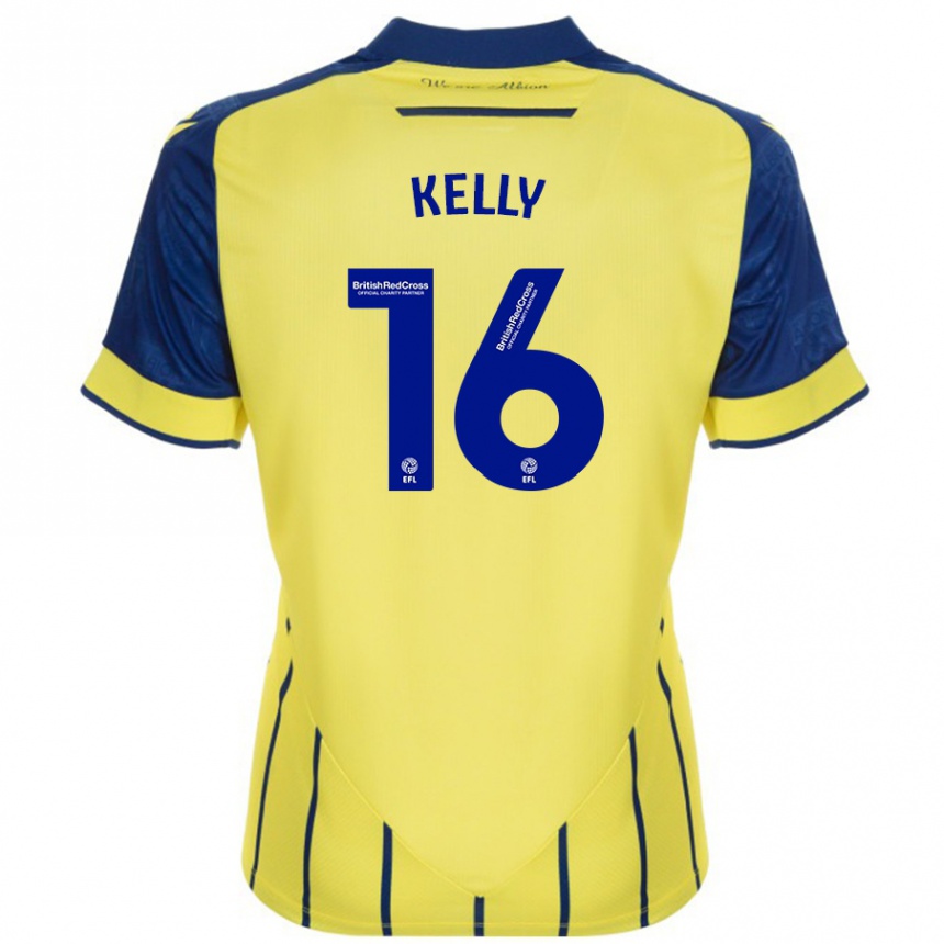 Enfant Football Maillot Martin Kelly #16 Jaune Bleu Tenues Extérieur 2024/25