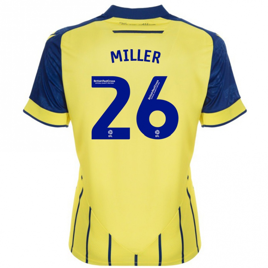 Enfant Football Maillot Nna Miller #26 Jaune Bleu Tenues Extérieur 2024/25