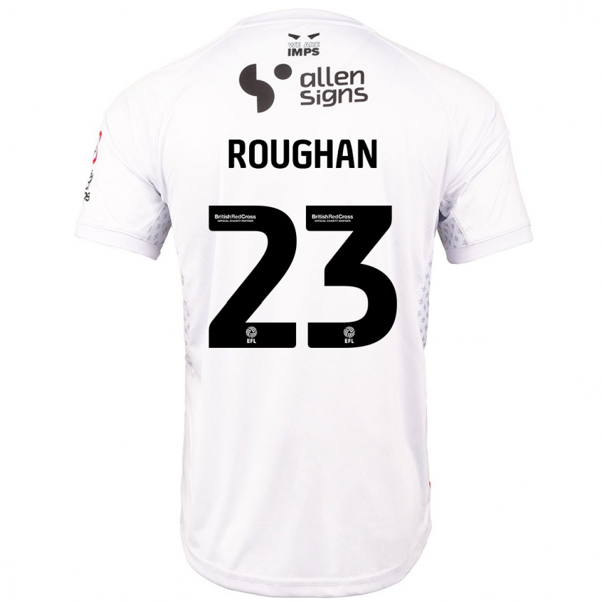 Enfant Football Maillot Sean Roughan #23 Rouge Blanc Tenues Extérieur 2024/25