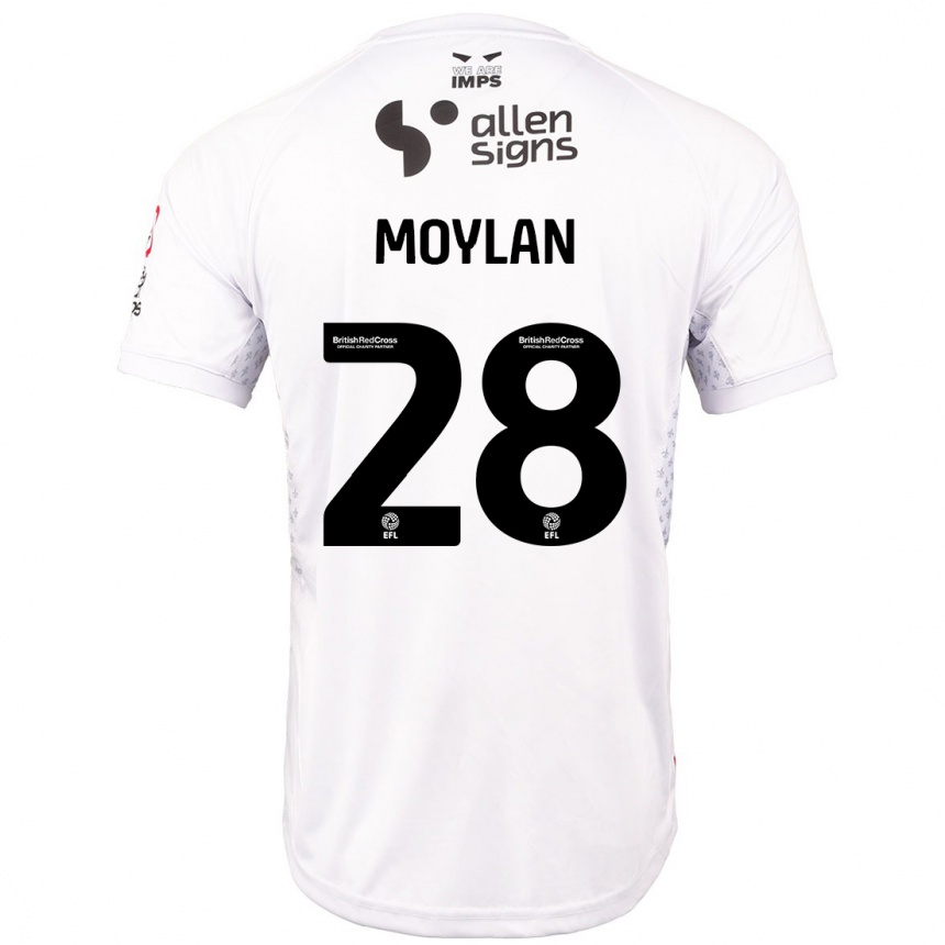 Enfant Football Maillot Jack Moylan #28 Rouge Blanc Tenues Extérieur 2024/25