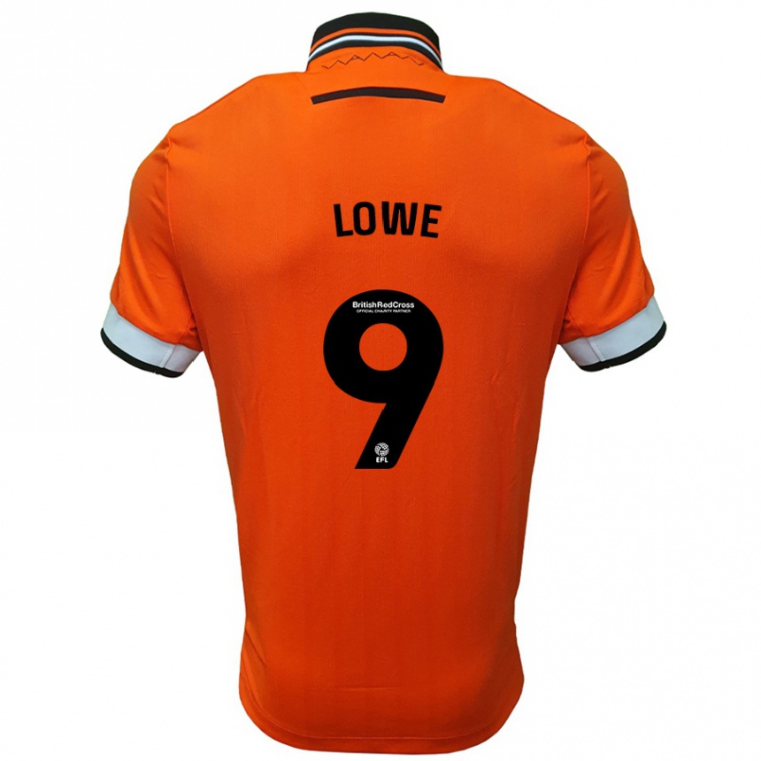 Enfant Football Maillot Jamal Lowe #9 Orange Blanc Tenues Extérieur 2024/25