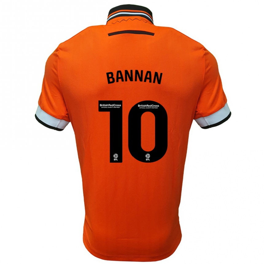 Enfant Football Maillot Barry Bannan #10 Orange Blanc Tenues Extérieur 2024/25