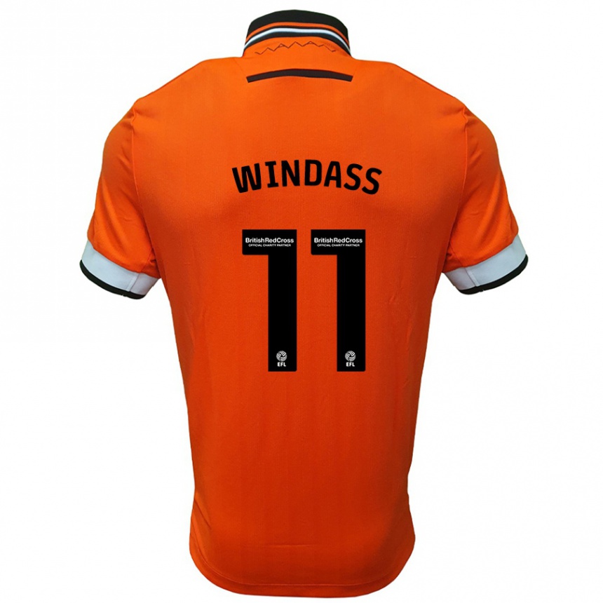 Enfant Football Maillot Josh Windass #11 Orange Blanc Tenues Extérieur 2024/25