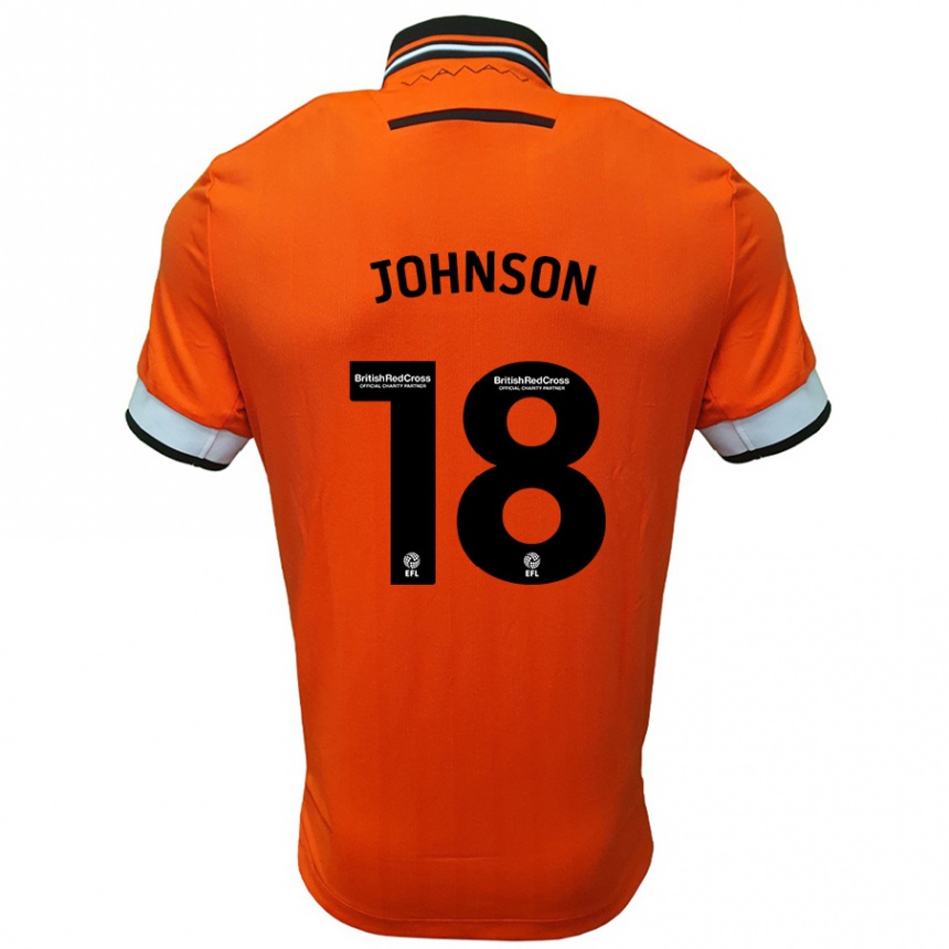 Enfant Football Maillot Marvin Johnson #18 Orange Blanc Tenues Extérieur 2024/25