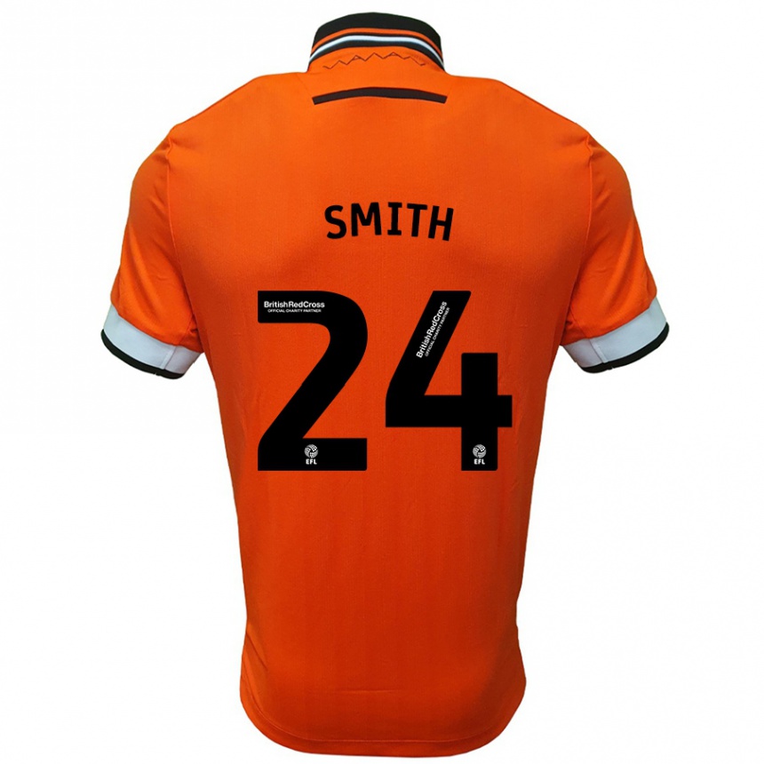 Enfant Football Maillot Michael Smith #24 Orange Blanc Tenues Extérieur 2024/25