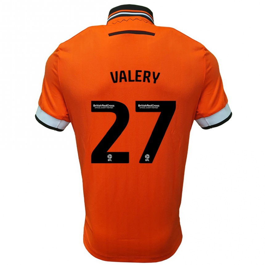 Enfant Football Maillot Yan Valery #27 Orange Blanc Tenues Extérieur 2024/25