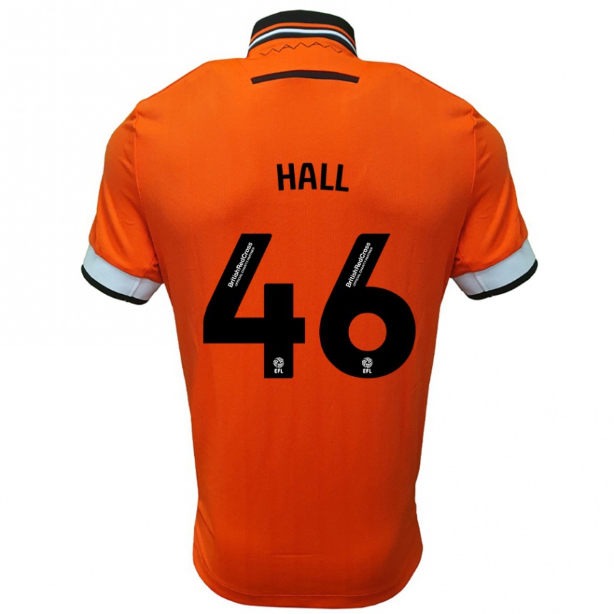 Enfant Football Maillot Jack Hall #46 Orange Blanc Tenues Extérieur 2024/25