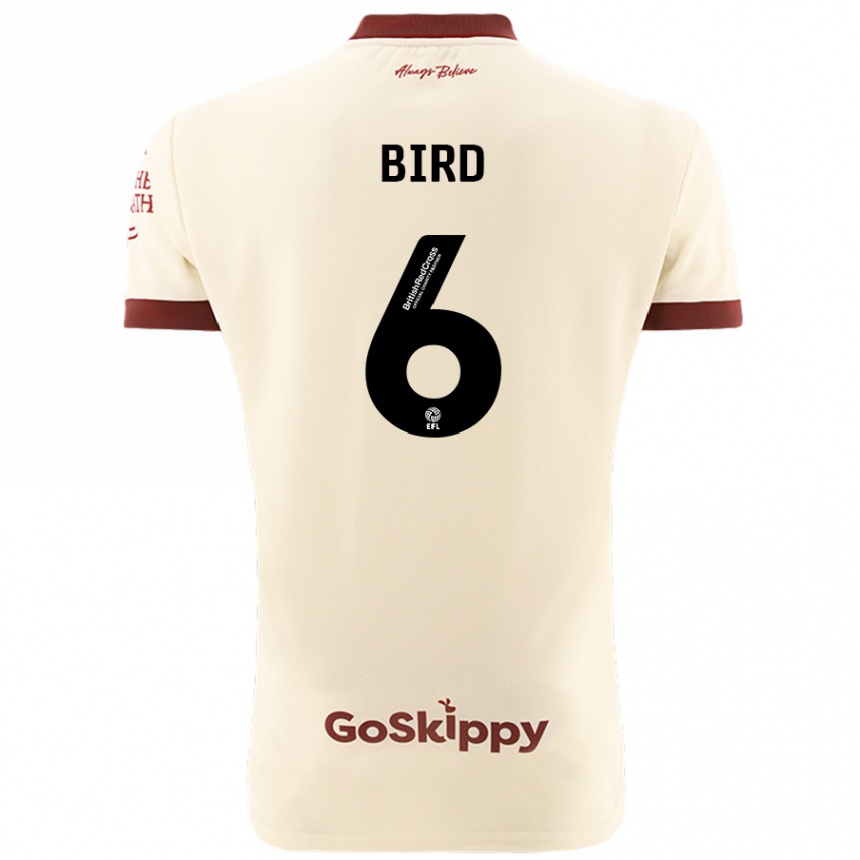 Enfant Football Maillot Max Bird #6 Blanc Crème Tenues Extérieur 2024/25