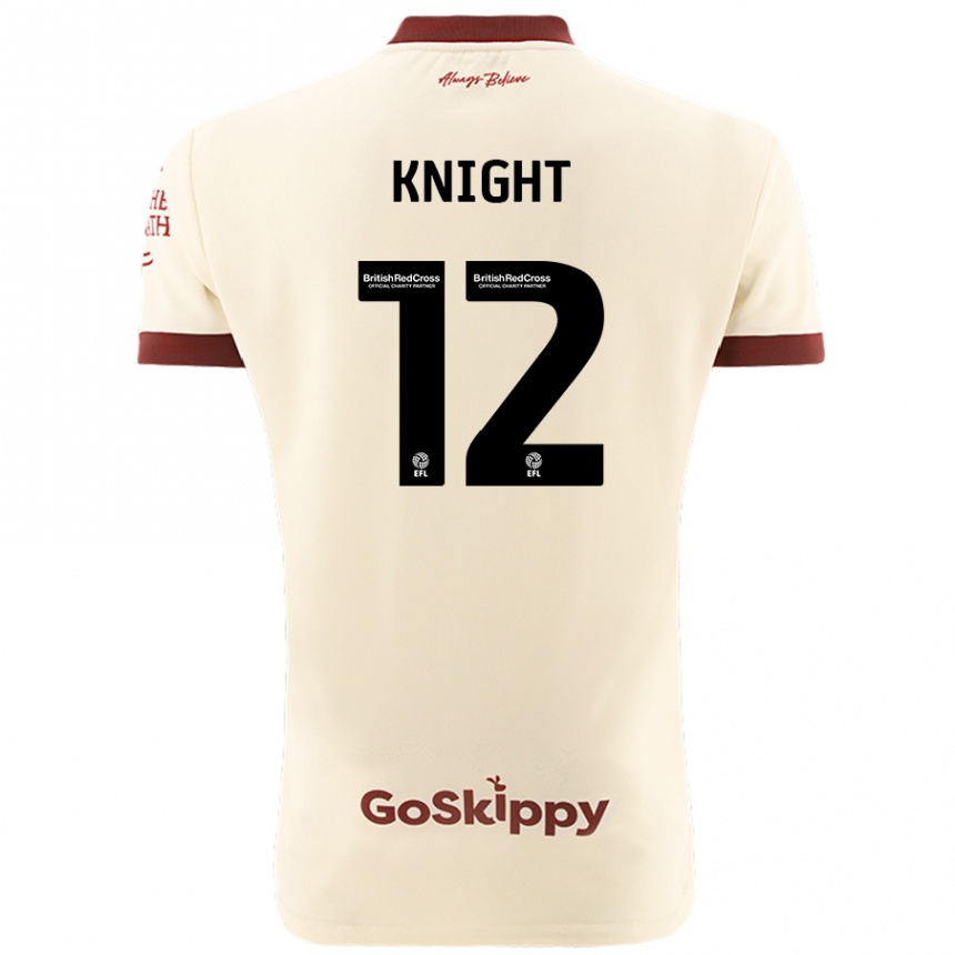 Enfant Football Maillot Jason Knight #12 Blanc Crème Tenues Extérieur 2024/25