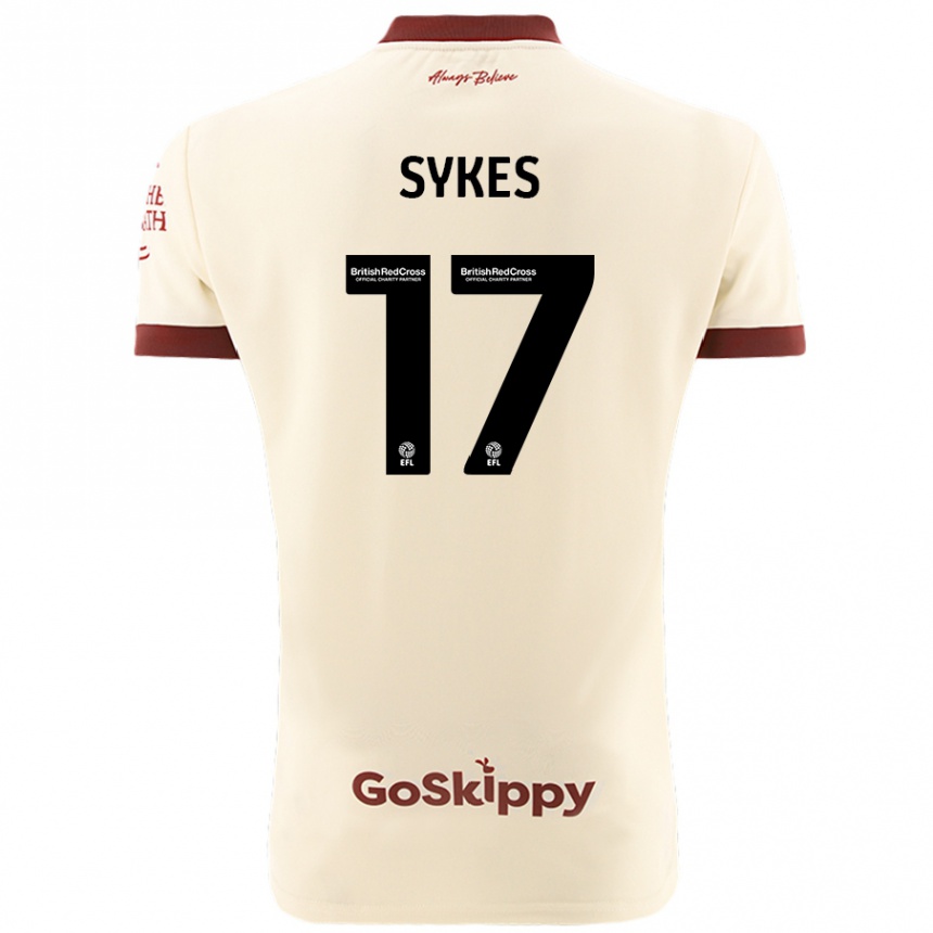 Enfant Football Maillot Mark Sykes #17 Blanc Crème Tenues Extérieur 2024/25