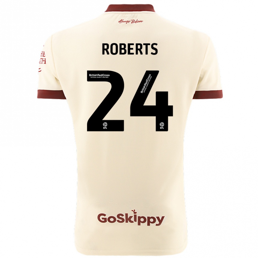 Enfant Football Maillot Haydon Roberts #24 Blanc Crème Tenues Extérieur 2024/25