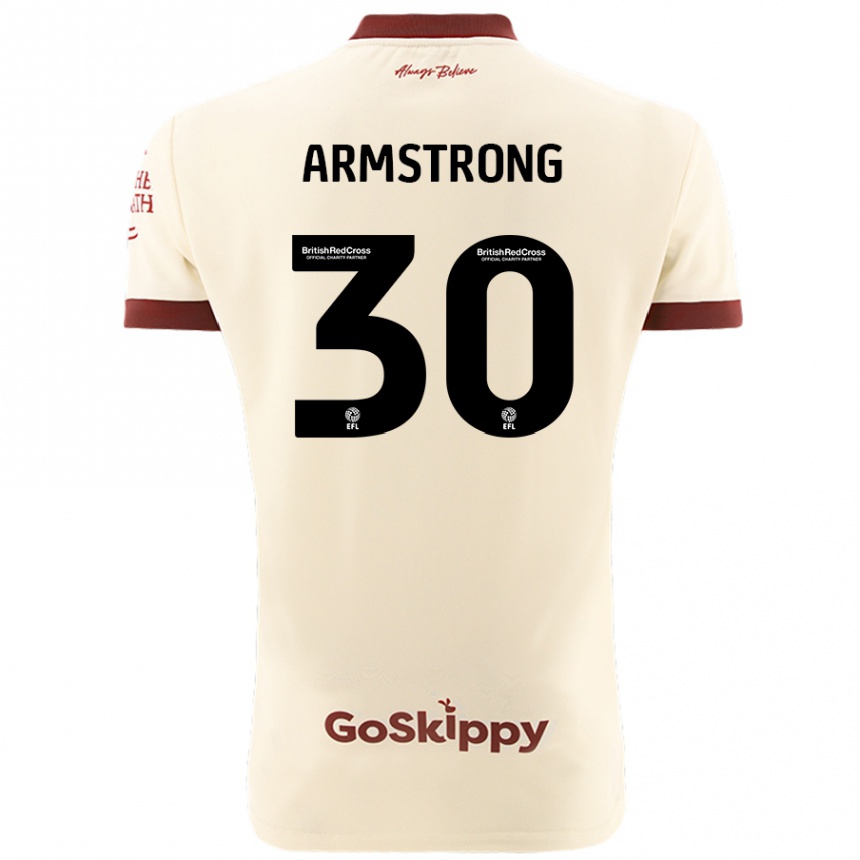 Enfant Football Maillot Sinclair Armstrong #30 Blanc Crème Tenues Extérieur 2024/25