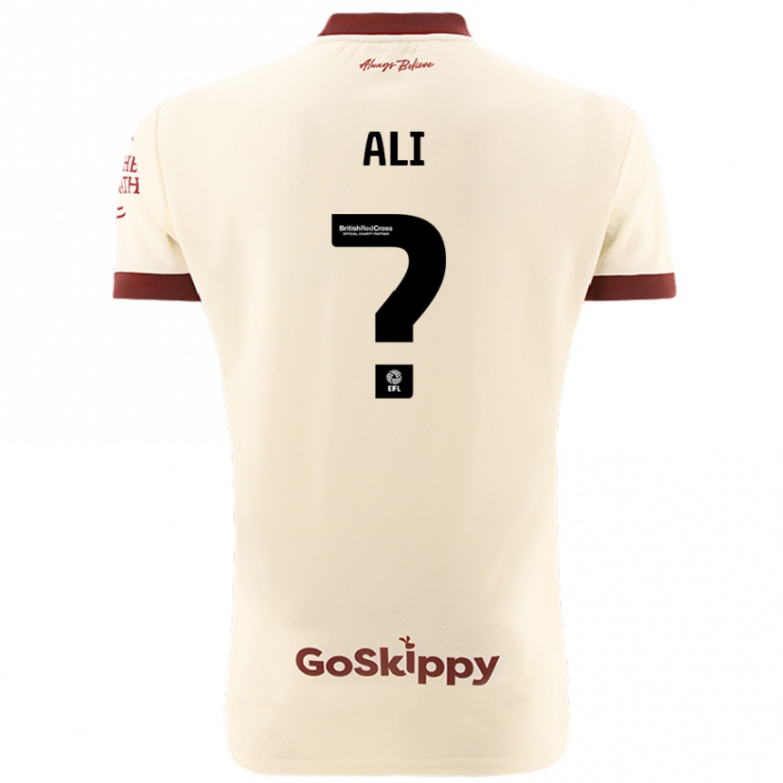 Enfant Football Maillot Zack Ali #0 Blanc Crème Tenues Extérieur 2024/25