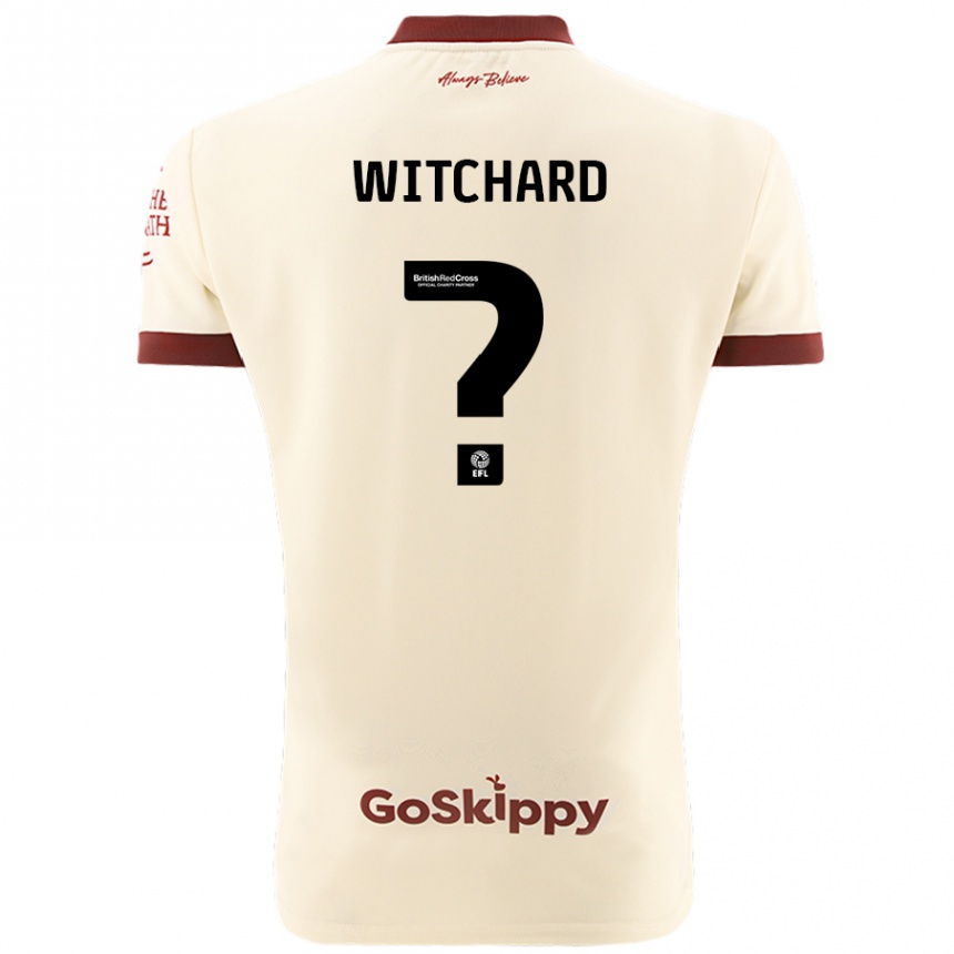 Enfant Football Maillot Jack Witchard #0 Blanc Crème Tenues Extérieur 2024/25