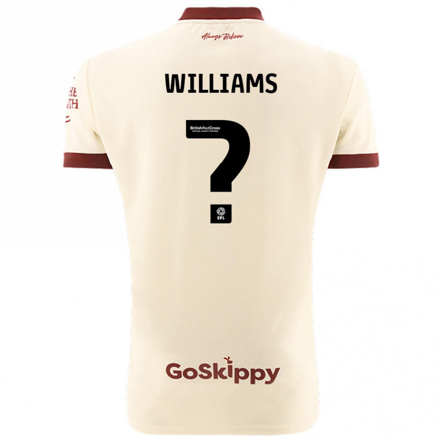 Enfant Football Maillot Ashton Williams #0 Blanc Crème Tenues Extérieur 2024/25