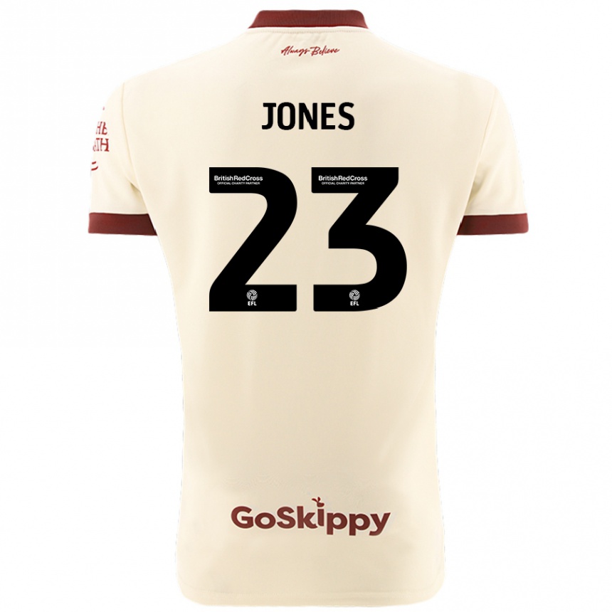 Enfant Football Maillot Carrie Jones #23 Blanc Crème Tenues Extérieur 2024/25