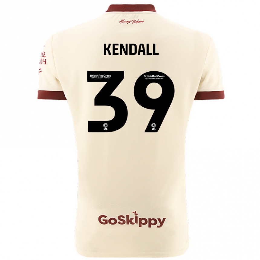 Enfant Football Maillot Maya Kendall #39 Blanc Crème Tenues Extérieur 2024/25