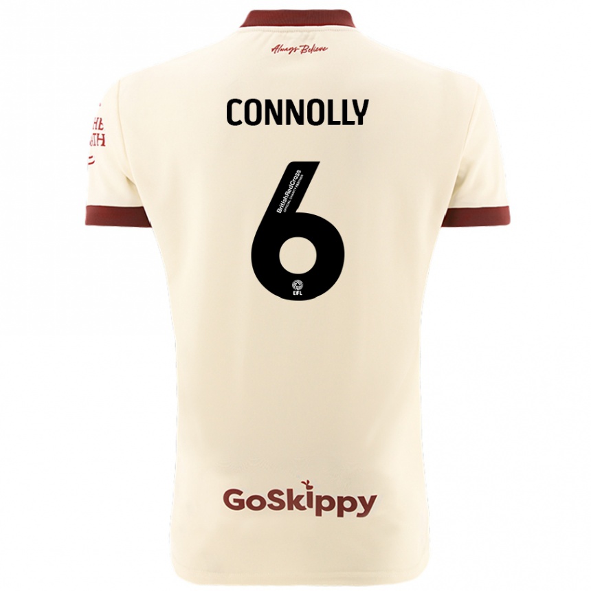 Enfant Football Maillot Megan Connolly #6 Blanc Crème Tenues Extérieur 2024/25