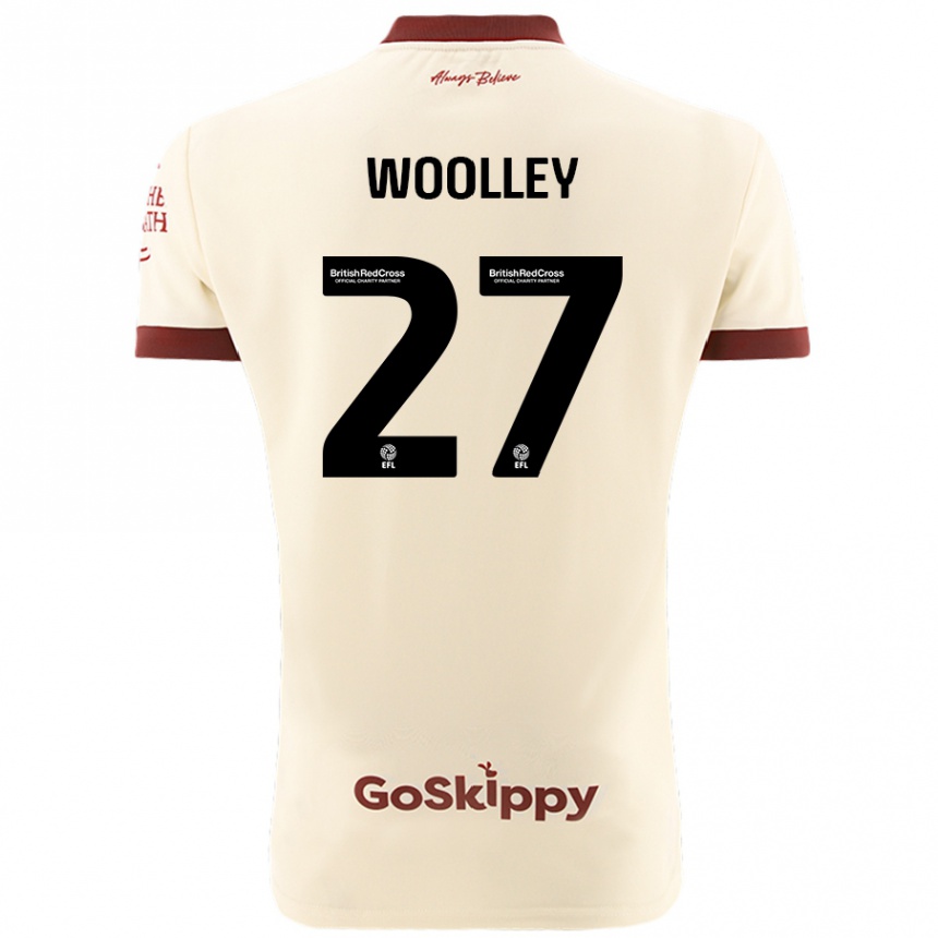 Enfant Football Maillot Jesse Woolley #27 Blanc Crème Tenues Extérieur 2024/25