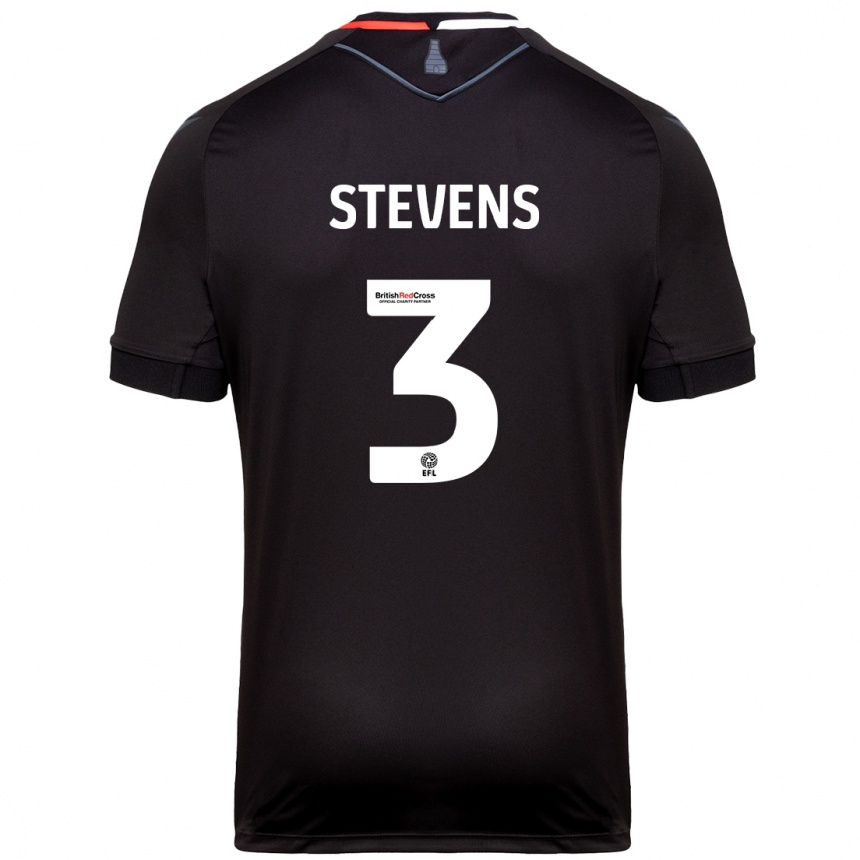 Enfant Football Maillot Enda Stevens #3 Noir Tenues Extérieur 2024/25