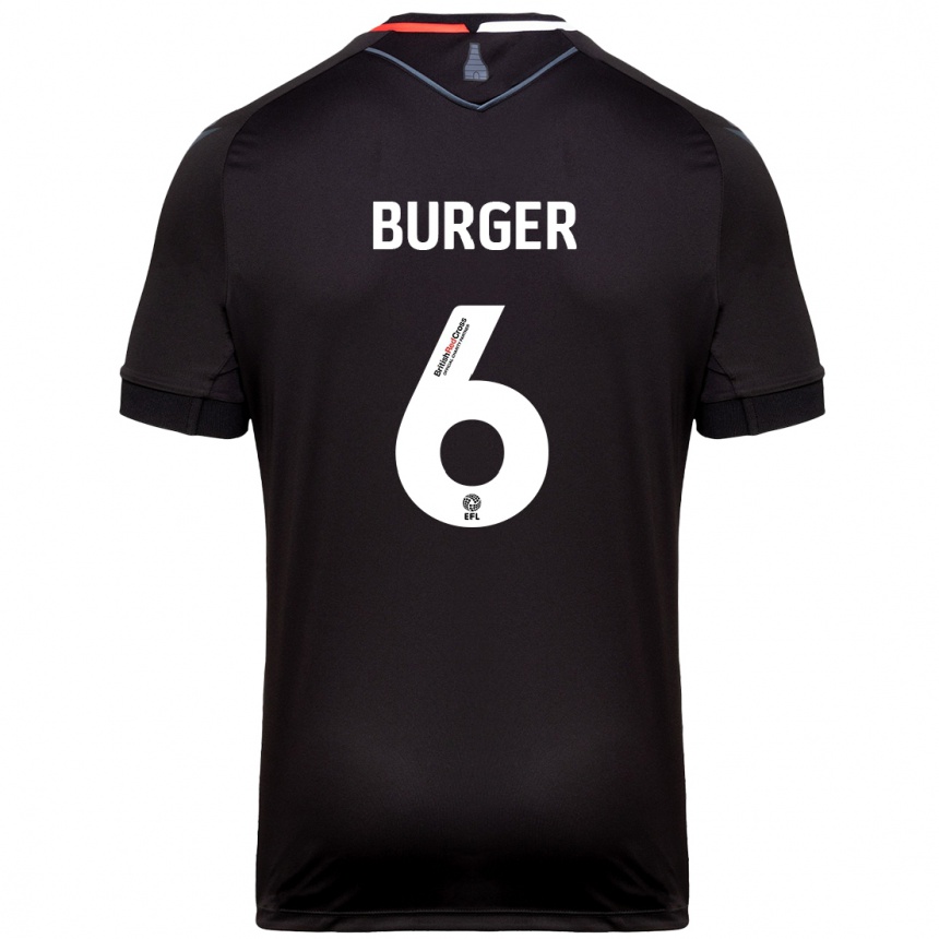 Enfant Football Maillot Wouter Burger #6 Noir Tenues Extérieur 2024/25