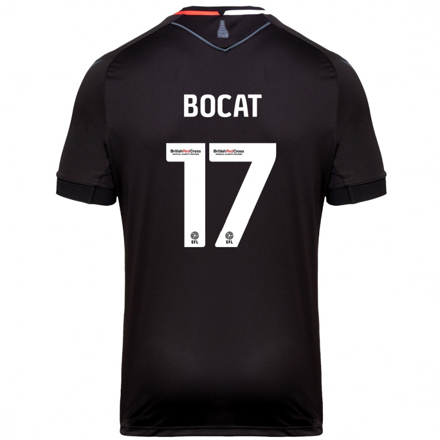 Enfant Football Maillot Eric-Junior Bocat #17 Noir Tenues Extérieur 2024/25