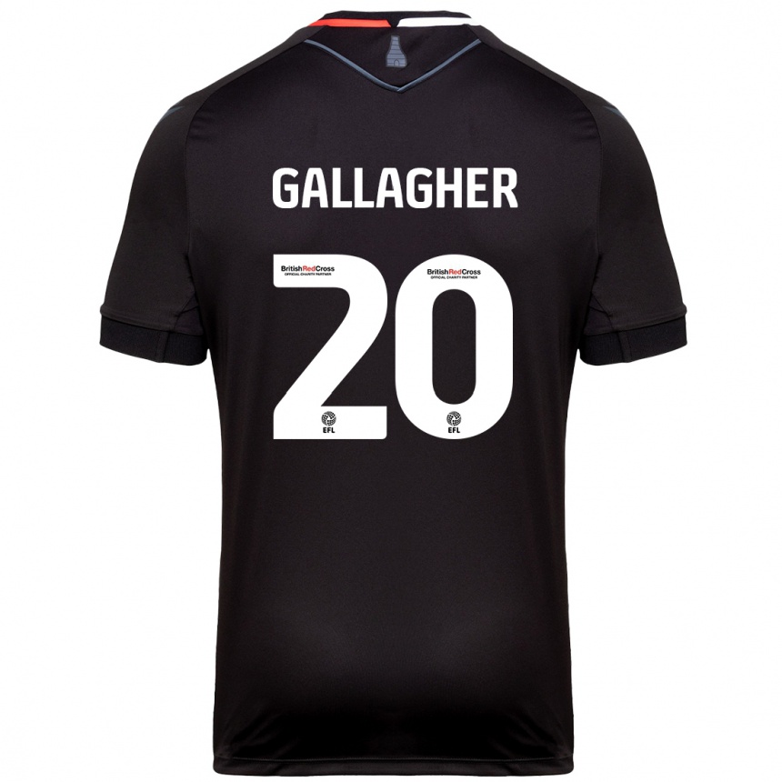 Enfant Football Maillot Sam Gallagher #20 Noir Tenues Extérieur 2024/25