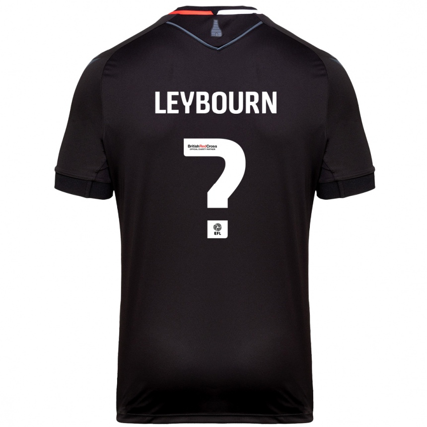 Enfant Football Maillot Charlie Leybourn #0 Noir Tenues Extérieur 2024/25