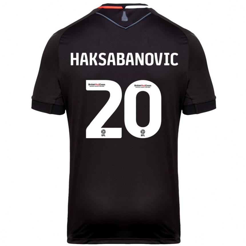 Enfant Football Maillot Sead Hakšabanović #20 Noir Tenues Extérieur 2024/25