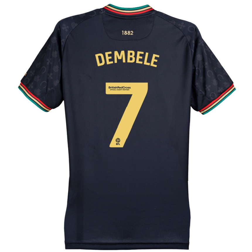 Enfant Football Maillot Karamoko Dembélé #7 Bleu Marine Foncé Tenues Extérieur 2024/25