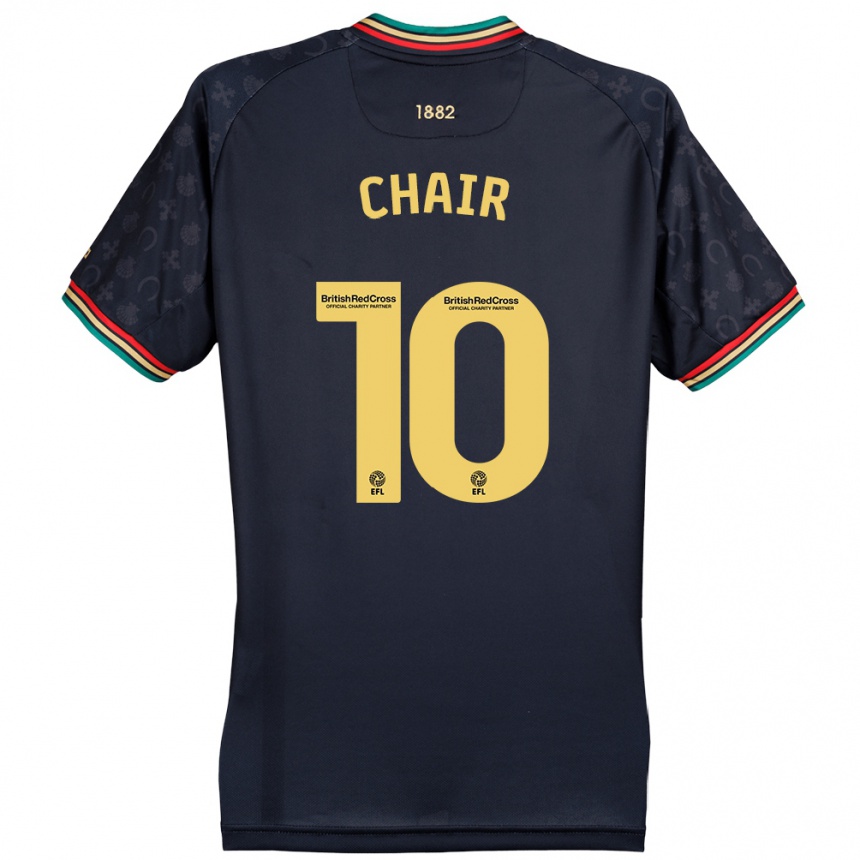 Enfant Football Maillot Ilias Chair #10 Bleu Marine Foncé Tenues Extérieur 2024/25