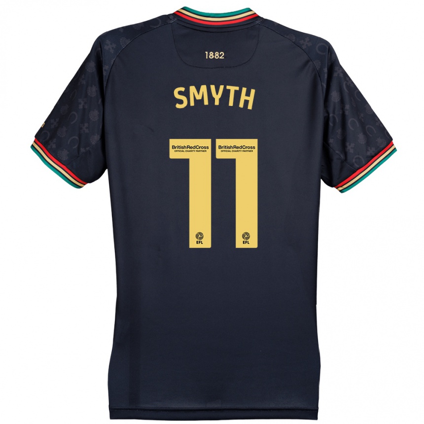 Enfant Football Maillot Paul Smyth #11 Bleu Marine Foncé Tenues Extérieur 2024/25