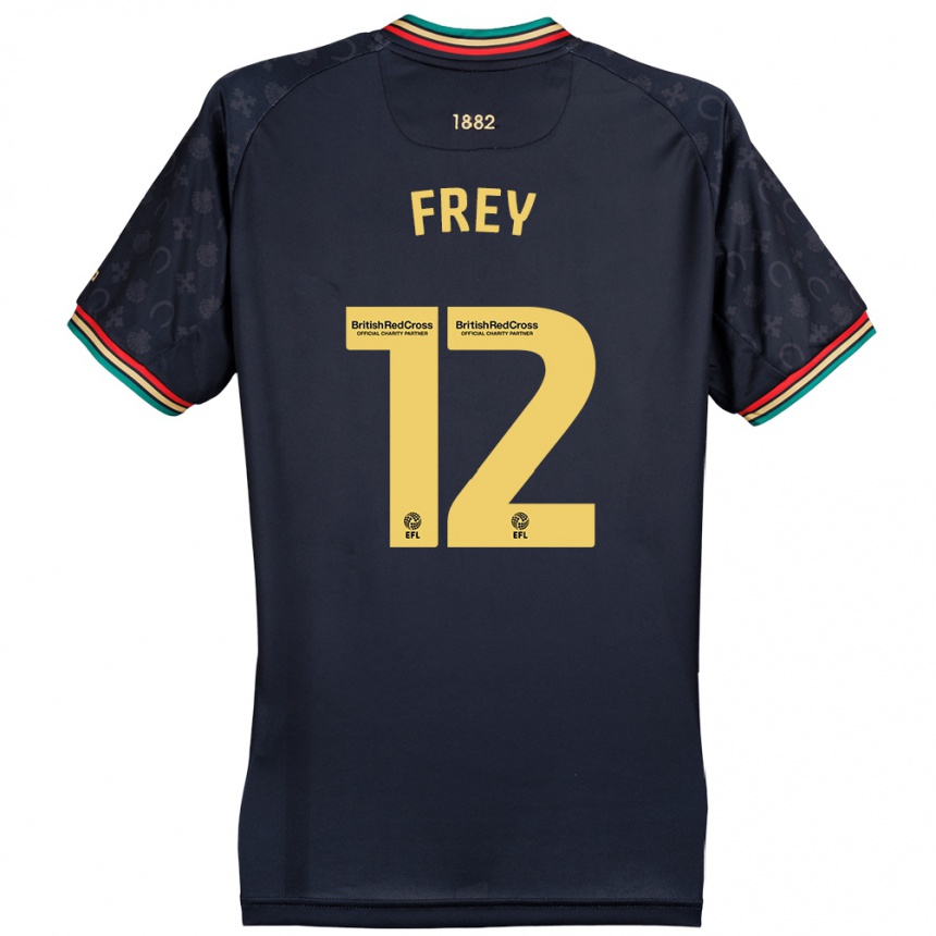 Enfant Football Maillot Michael Frey #12 Bleu Marine Foncé Tenues Extérieur 2024/25