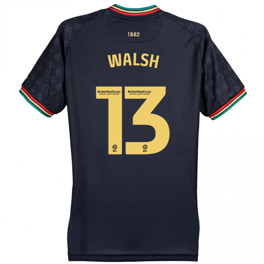 Enfant Football Maillot Joe Walsh #13 Bleu Marine Foncé Tenues Extérieur 2024/25