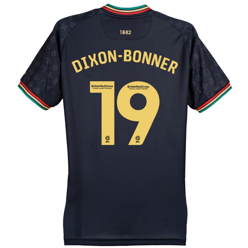 Enfant Football Maillot Elijah Dixon-Bonner #19 Bleu Marine Foncé Tenues Extérieur 2024/25