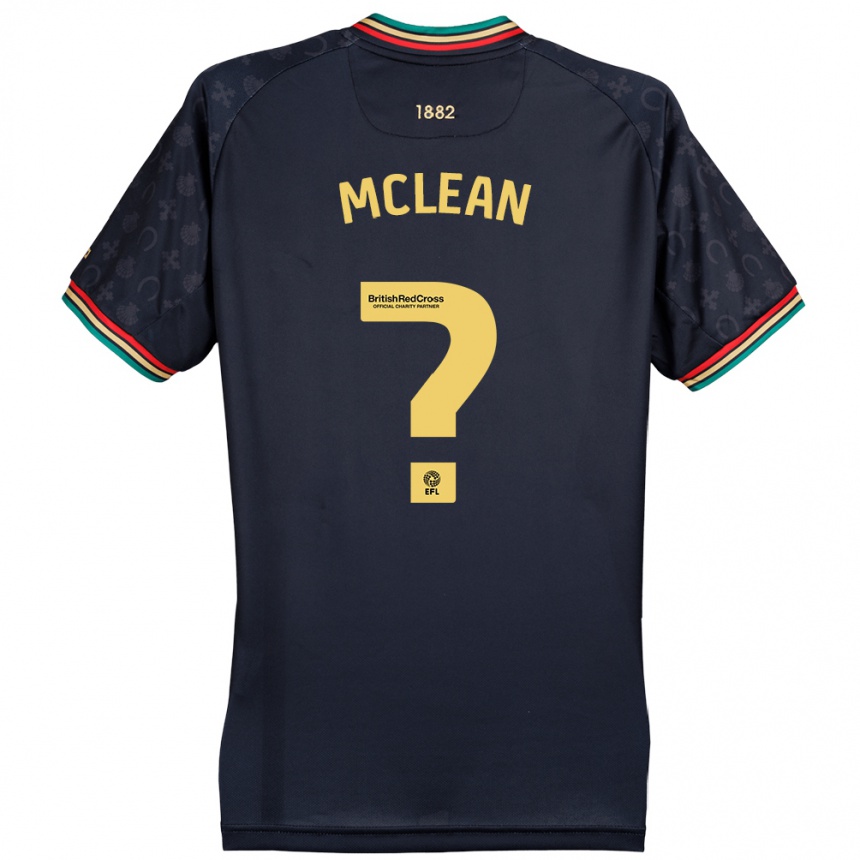 Enfant Football Maillot Mason Mclean #0 Bleu Marine Foncé Tenues Extérieur 2024/25