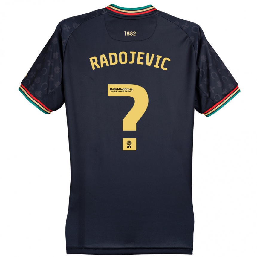 Enfant Football Maillot Luka Radojevic #0 Bleu Marine Foncé Tenues Extérieur 2024/25