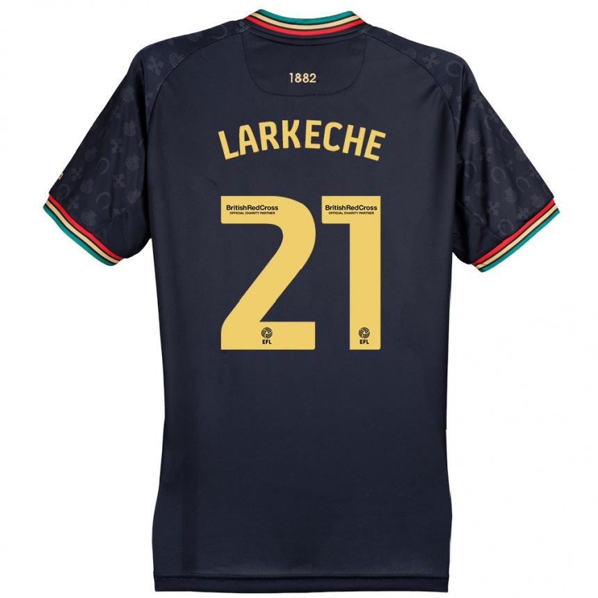 Enfant Football Maillot Ziyad Larkeche #21 Bleu Marine Foncé Tenues Extérieur 2024/25