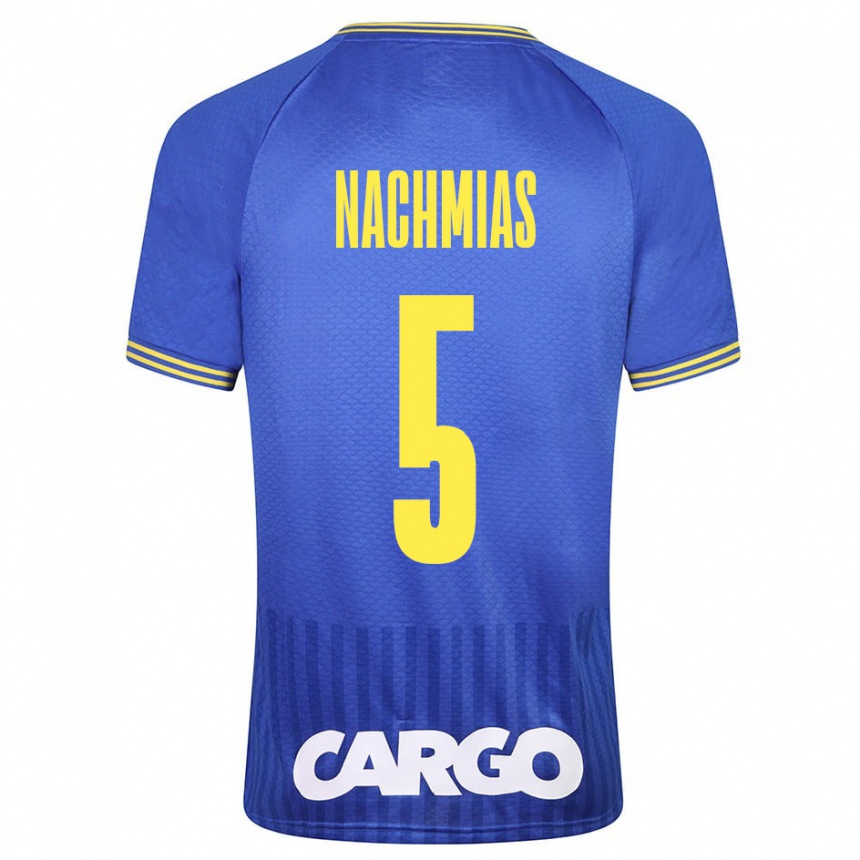 Enfant Football Maillot Idan Nachmias #5 Blanc Tenues Extérieur 2024/25