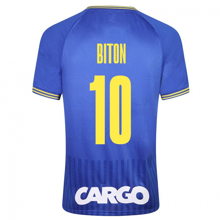 Enfant Football Maillot Dan Biton #10 Blanc Tenues Extérieur 2024/25