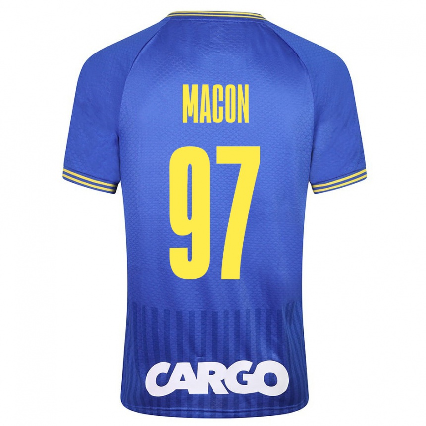 Enfant Football Maillot Yvann Maçon #97 Blanc Tenues Extérieur 2024/25