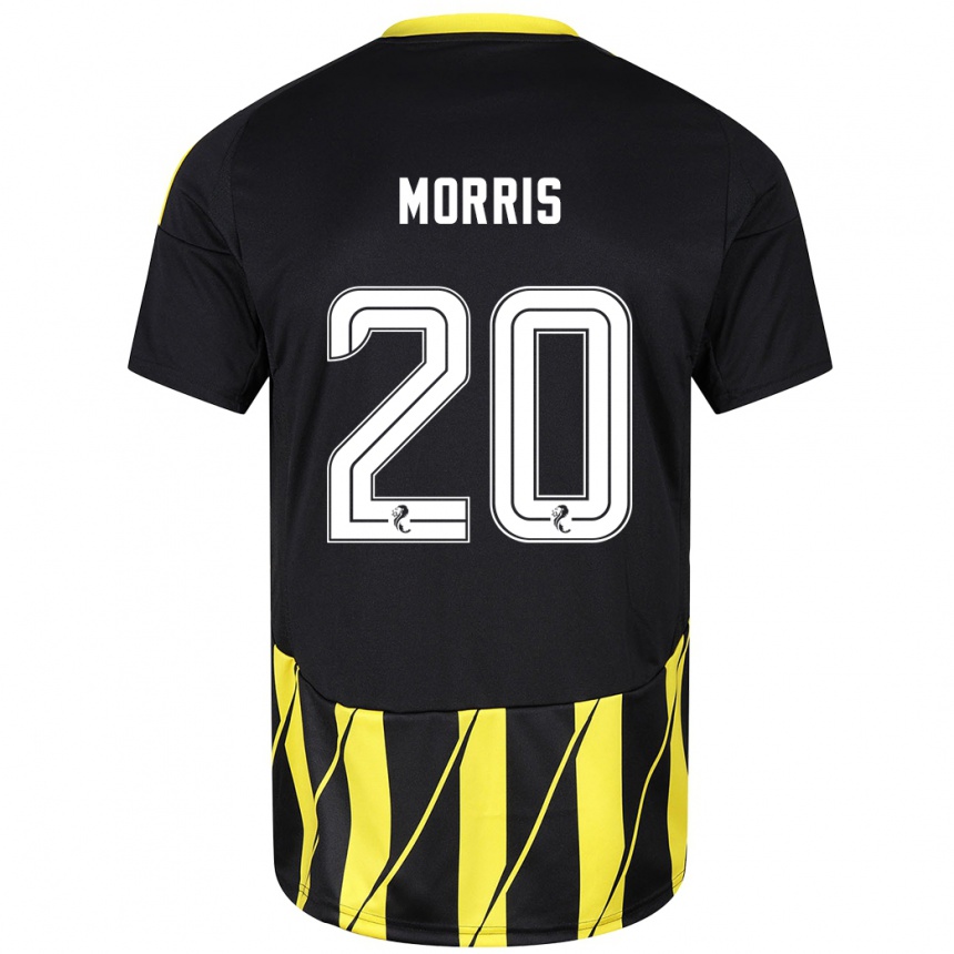 Enfant Football Maillot Shayden Morris #20 Noir Jaune Tenues Extérieur 2024/25